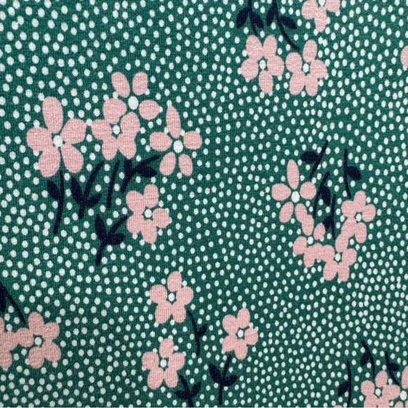 Boden Ava Jersey Midi Dress Forest/Chalky Pink Daisy Spring Women's 12 Tall** - Picture 7 of 15